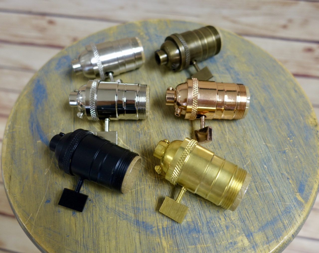 Uno Threaded Turn-Knob Light Socket, Solid Brass, Shade Fitters Sold ...