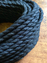 Black Jute Cord | Black Rope Covered Electrical Wire