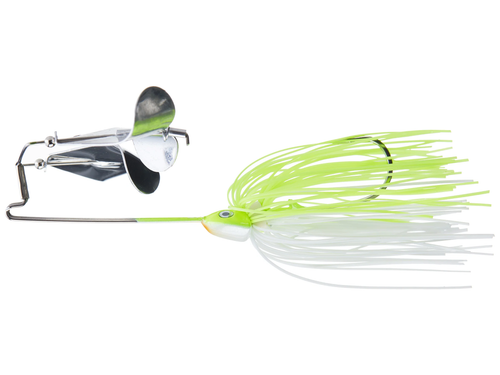 The Shark buzz bait is a  durable  solid piece heavy wire  double buzz that will last catch after catch. Available with or without floats for those that want to slow the presentation down just a bit with floats is the best choice. For faster presentation choose the no float option.