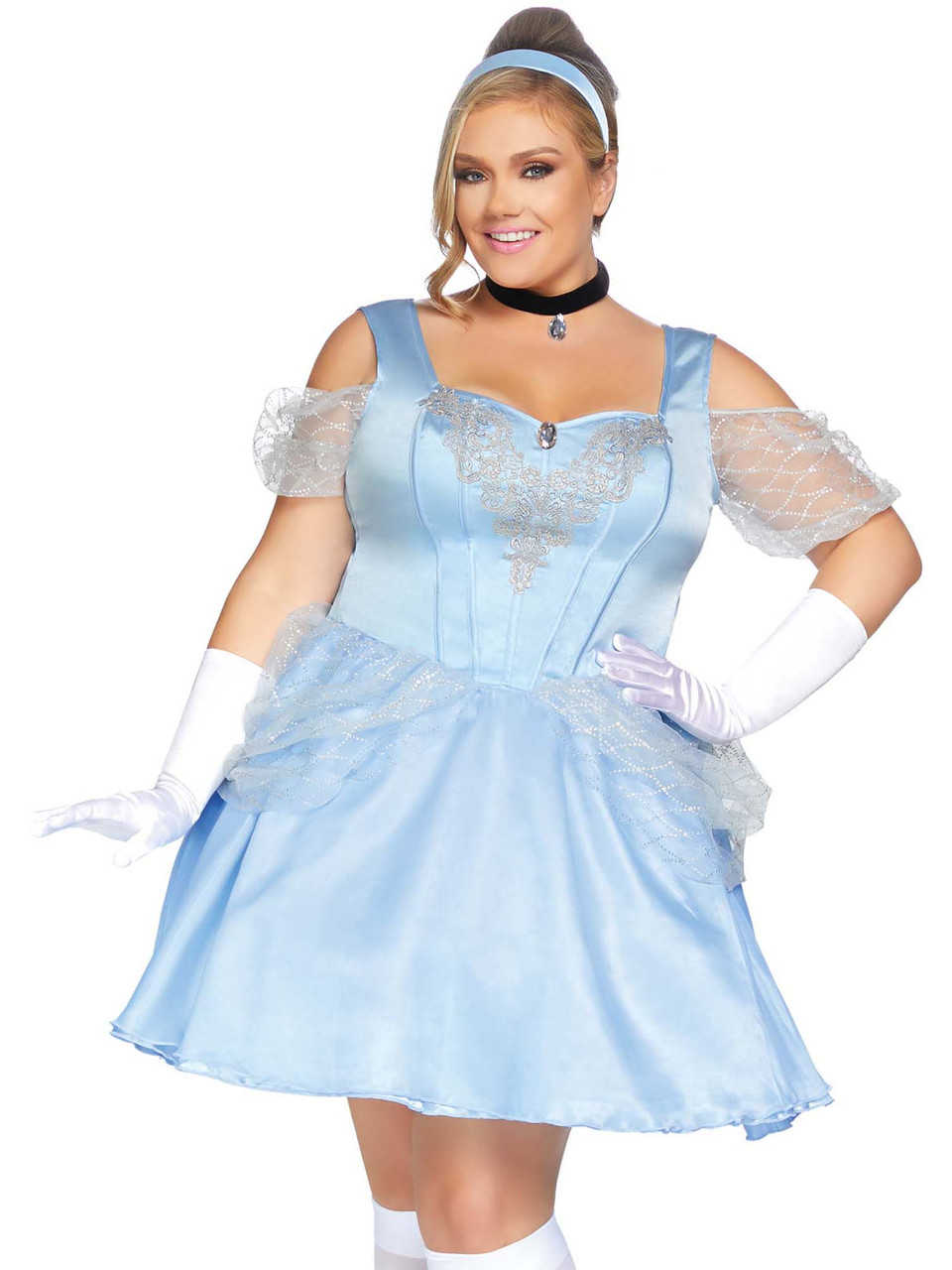 Plus Size Cinderella Glass Slipper Halloween Storybook Roleplay