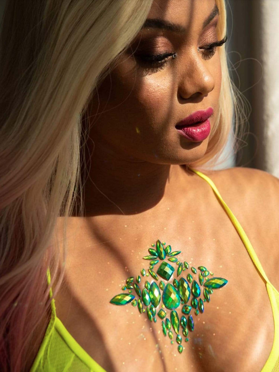 Ocean Adhesive Body Jewels Stickers Festival Rave Body Bling Glitter Gems