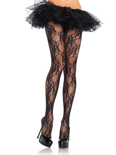 Floral Lace Pantyhose