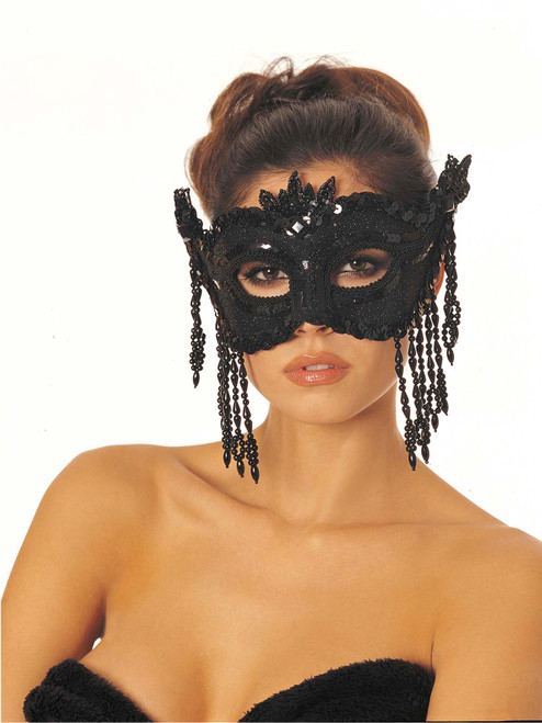 Beaded Costume Sequin Eye Mask