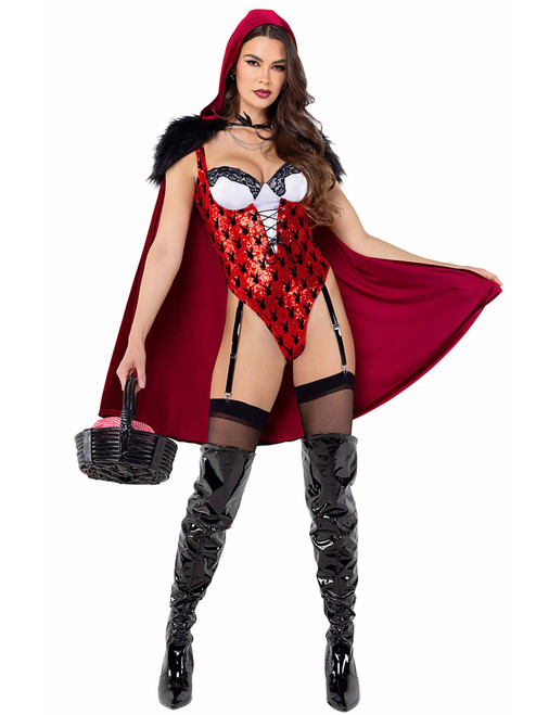 Women's Playboy Enchanted Forest Red Riding Hood Halloween Costume