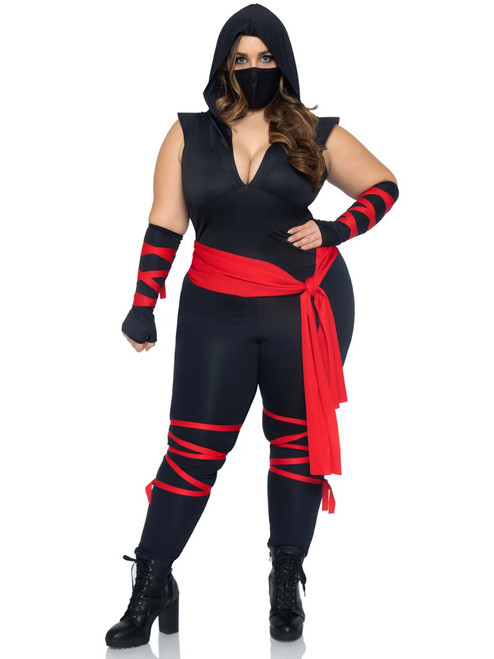 Leg Avenue Plus Size Women's Deadly Ninja Halloween Costume