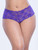 Women Full Figure Plus Size Lace Crotchless Boyshort Underwear Panty