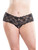 Women Full Figure Plus Size Lace Crotchless Boyshort Underwear Panty