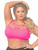 Women Plus Size Athletic Seamless Strappy Detail Active Sports Bra Top
