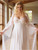 Plus Size Sexy Full Figure Long Bridal Gown Peignoir Lingerie Set