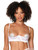 Open Cup White Stretch Lace Underwire Shelf Bra