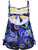 Plus Size Paisley Floral Print Tie Back Fashion Swimsuit Tankini Set