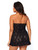 Women Plus Size Halter All Over Stretchy Floral Lace Chemise Slip Nightgown