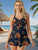 Women Plus Size Vintage Pin Up Retro Fashion Swim dress one piece swimsuit
