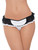 Plus Size French Maid Style Open Back Panty Crotchless Underwear