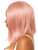 Womens Long Center Pink Part Bob Wig