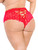 Womens Full Lace Up Back High Waist Panty Underwear Back View