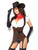 Daisy Corsets Womens Western Cowgirl Steel Boned Corset Cosplay Costume Front View