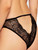 Lace and Black Mesh Keyhole Back Cheeky Panty Underwear Back View
