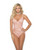 Womens Dusty Rose Adjustable Lace Teddy Bodysuit Lingerie