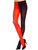 Womens Opaque Mismatched Jester Tights Pantyhose Front