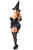 Daisy Corsets Womens Midnight Witch Steel Boned Corset Costume
