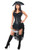 Daisy Corsets Womens Black Pirate Captain Steel Boned Corset Costume