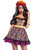 Leg Avenue Women's Sugar Skull Marigold Catrina Halloween Costume