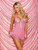 Shirley of Hollywood Women's Stretch Mesh and Lace Babydoll Lingerie Set