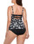 Women's Plus Size Flyaway Underwire Tankini Top Swimwear- Flattering Sweetheart Neck Swim Top Swimsuit