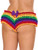 Rainbow Ruffle Booty Shorts Back View