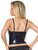 Coquette Women's Black Cropped Tube Top with Removable Adjustable Straps Back View