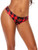 Plaid Print Crotchless Panty