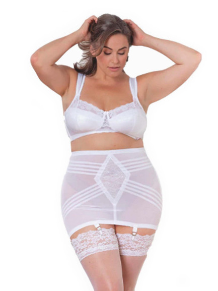 Womens Extra Firm Girdle S-XL Black or White Open Bottom Shapewear