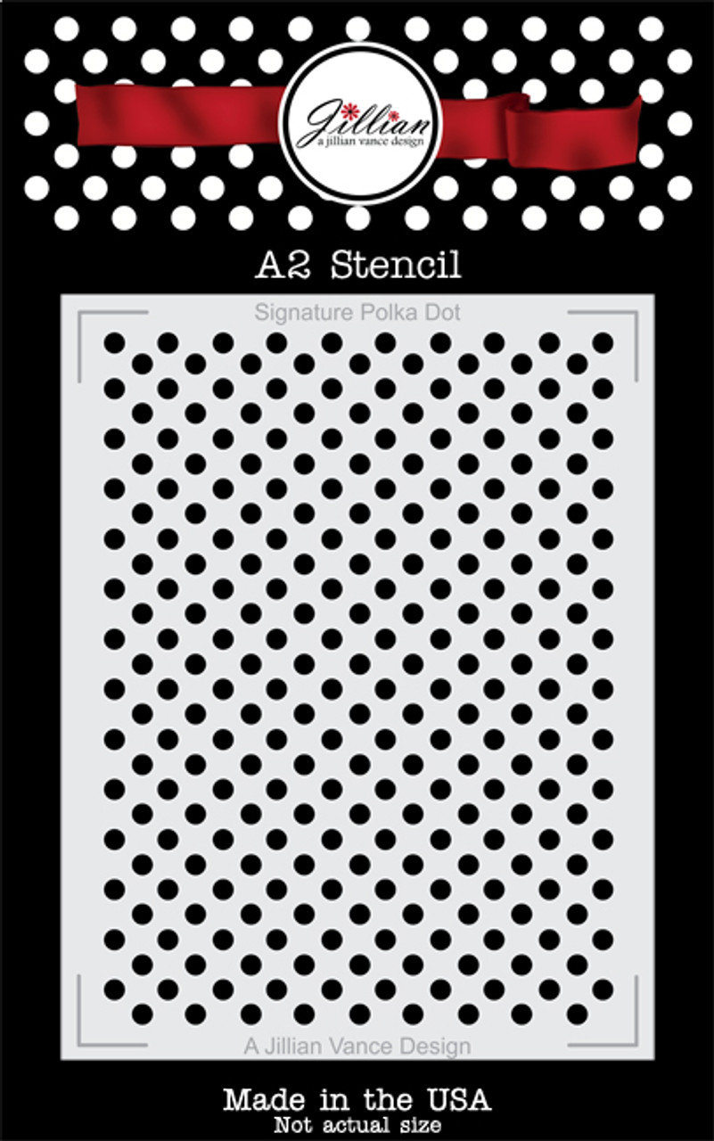Signature Polka Dot Stencil - A Jillian Vance Design signature-polka-dot-stencil-a-jillian-vance-design