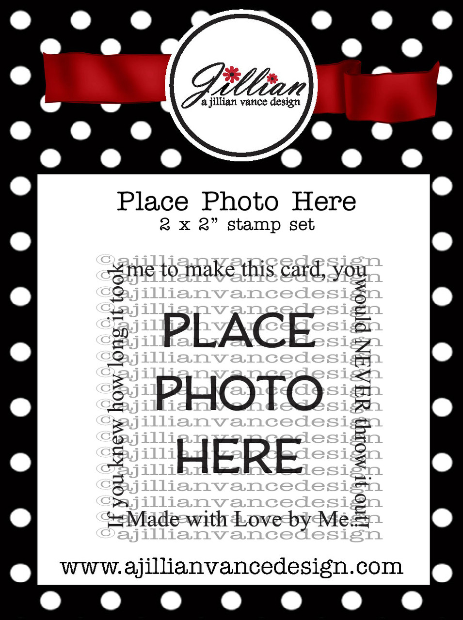Place Photo Here 2 x 2 Stamp Set - A Jillian Vance Design