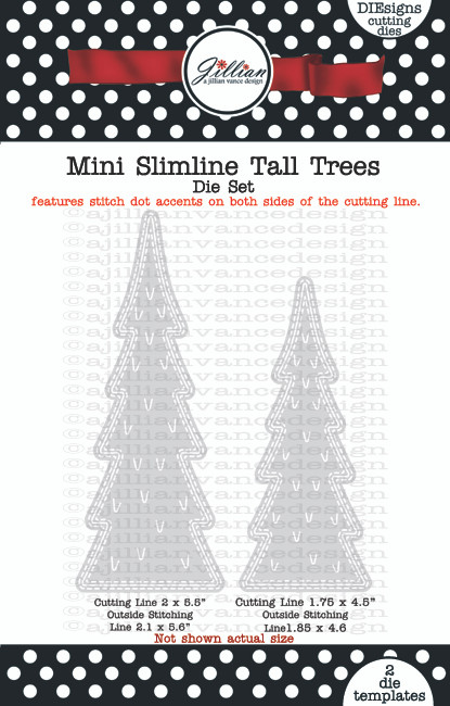 Mini Slimline Tall Trees Die Set