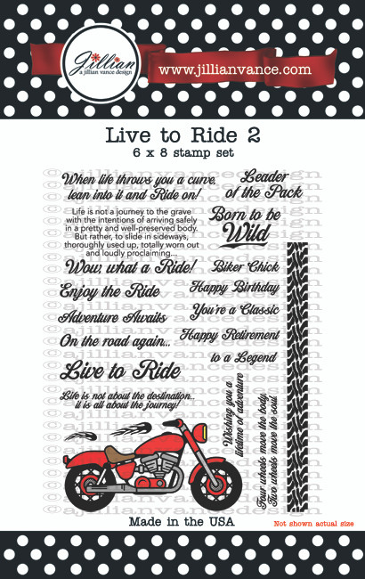 Live to Ride 2  6 x 8" Stamp Set