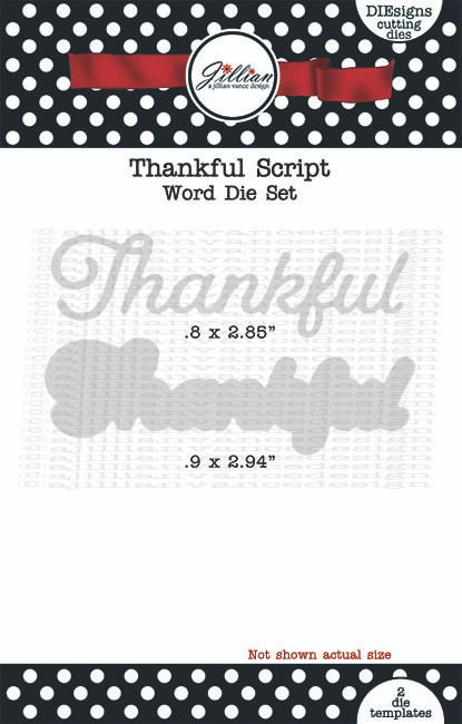 Thankful Script Word Die Set