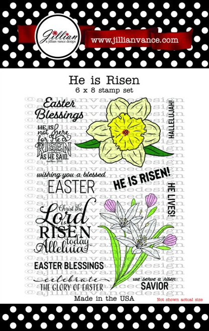 He is Risen 6 x 8 Stamp Set