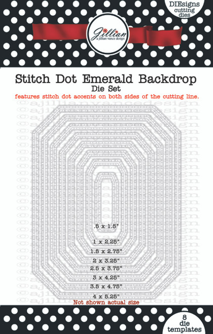 Stitch Dot Emerald Backdrop Die Set
