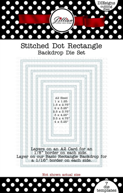 Stitched Dot Rectangle Backdrop Die Set