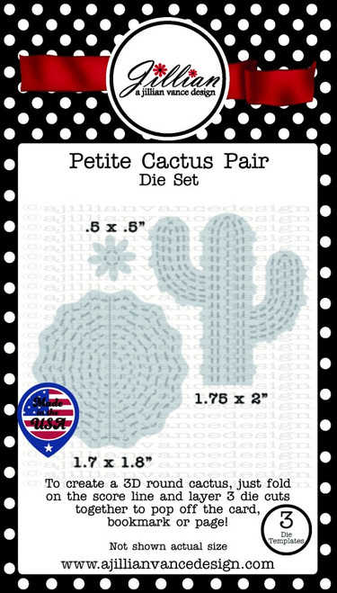 Petite Cactus Pair Die Set