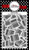 Bar Code Background Builder Cling Stamp