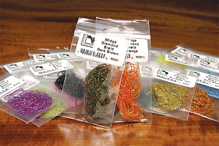 Hareline Dubbin Midge Diamond Braid