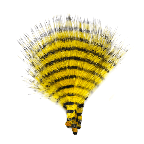 MONTANA FLY COMPANY MINI BARRED MARABOU (Yellow/ Black)