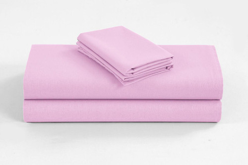 Elan Linen 1200TC Organic Cotton Pink Single Sheet Sets