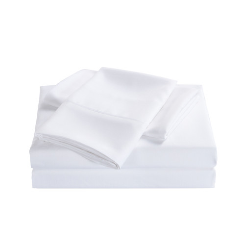 Royal Comfort 2000 Thread Count Bamboo Cooling Sheet Set Ultra Soft Bedding - King Single - White