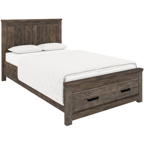 AMBERTON QUEEN BED FRAME WITH STORAGE DRAWER
