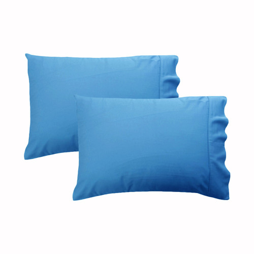 280TC Luxury Percale Standard Pillowcases Perwinkle