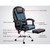 Artiss Massage Office Chair 8 Point Footrest Black